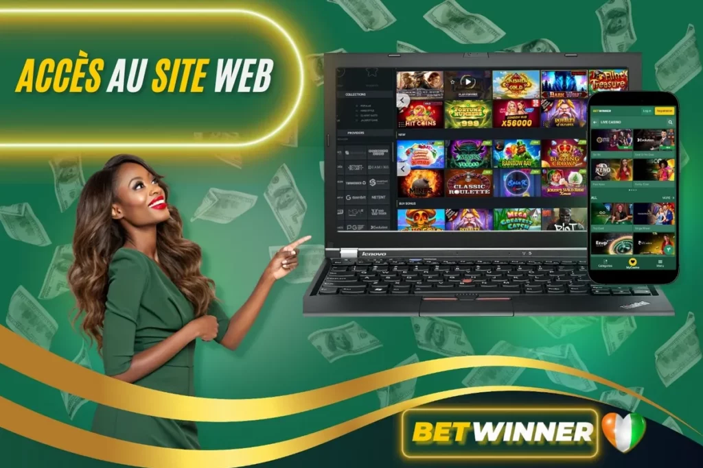 Accès au site Web Betwinner