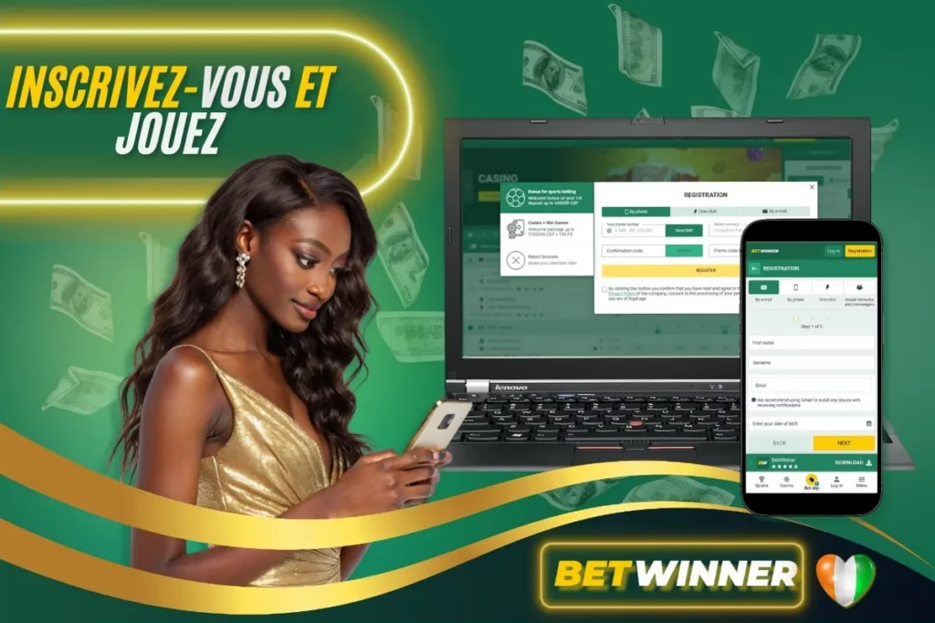 Guide d'enregistrement de Betwinner avec étapes